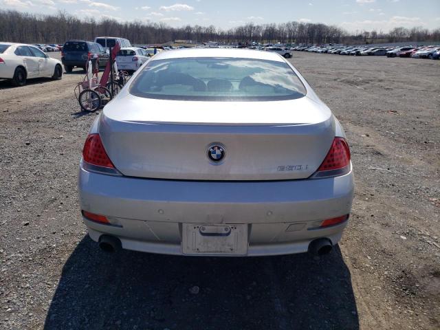 WBAEH13587CR51936 - 2007 BMW 650 I SILVER photo 6