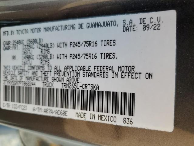 3TYRX5GN7PT068244 - 2023 TOYOTA TACOMA ACCESS CAB Сұр фото 12