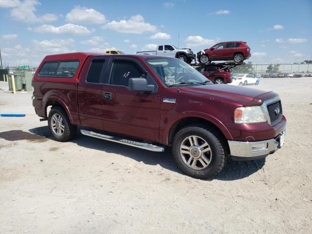 1FTRX12515FA41646 - 2005 FORD F150 BURGUNDY photo 4