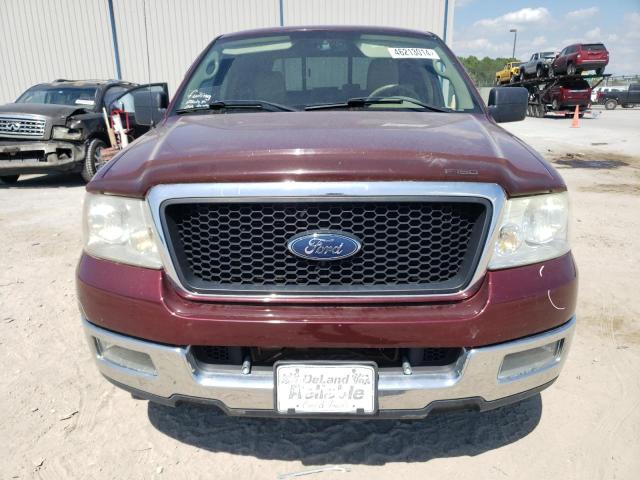 1FTRX12515FA41646 - 2005 FORD F150 BURGUNDY photo 5