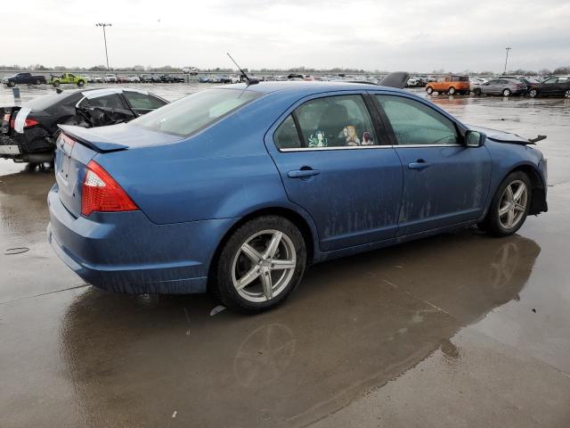 3FAHP0HA9AR176502 - 2010 FORD FUSION SE BLUE photo 3