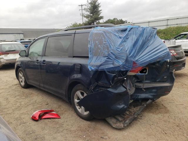 5TDKK3DC6BS161722 - 2011 TOYOTA SIENNA LE BLUE photo 2