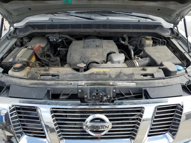 1N6BA0EDXEN507450 - 2014 NISSAN TITAN S SILVER photo 11