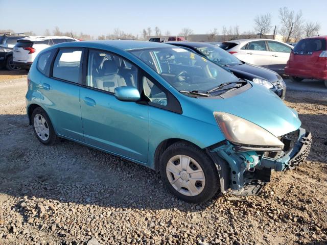 JHMGE8H3XDC017498 - 2013 HONDA FIT TURQUOISE photo 4