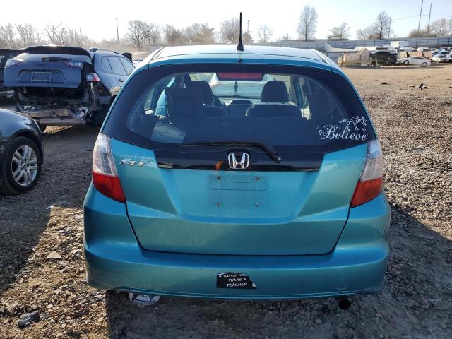 JHMGE8H3XDC017498 - 2013 HONDA FIT TURQUOISE photo 6
