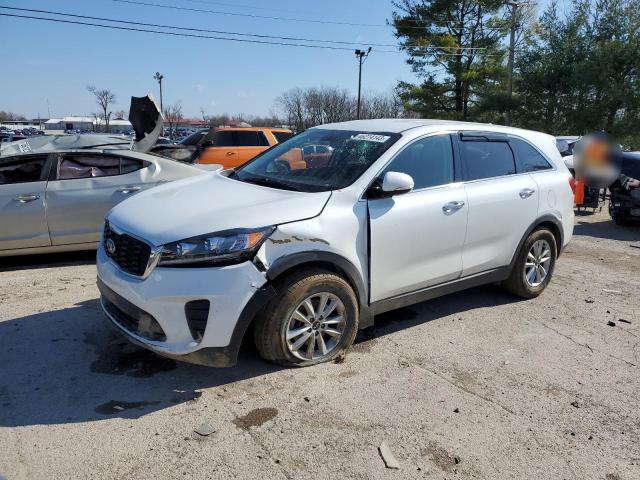 5XYPG4A39KG611345 - 2019 KIA SORENTO L WHITE photo 1