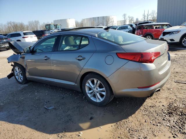 5XXGN4A76DG231038 - 2013 KIA OPTIMA EX GRAY photo 2