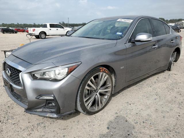 JN1EV7AP0JM350365 - 2018 INFINITI Q50 LUXE GRAY photo 1