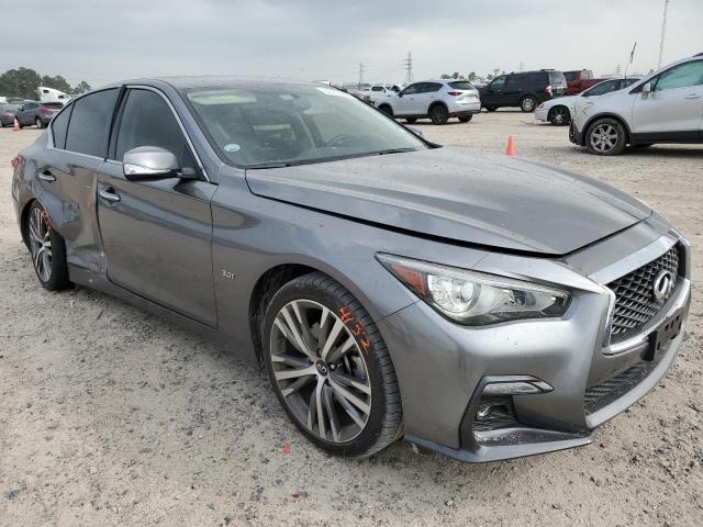 JN1EV7AP0JM350365 - 2018 INFINITI Q50 LUXE GRAY photo 4