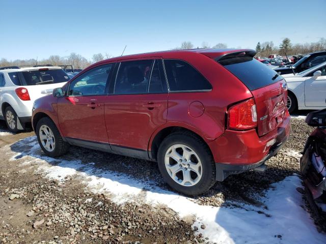 2FMDK4JC8EBB34025 - 2014 FORD EDGE SEL MAROON photo 2