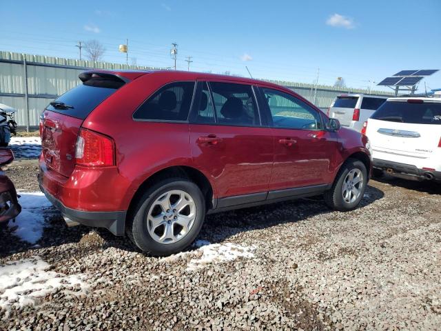 2FMDK4JC8EBB34025 - 2014 FORD EDGE SEL MAROON photo 3