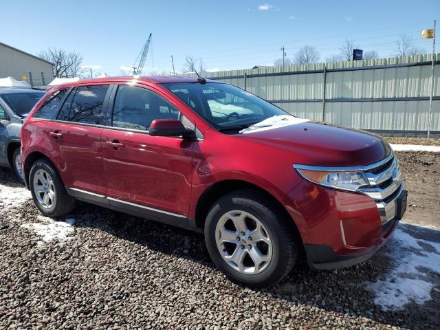 2FMDK4JC8EBB34025 - 2014 FORD EDGE SEL MAROON photo 4