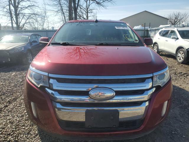 2FMDK4JC8EBB34025 - 2014 FORD EDGE SEL MAROON photo 5