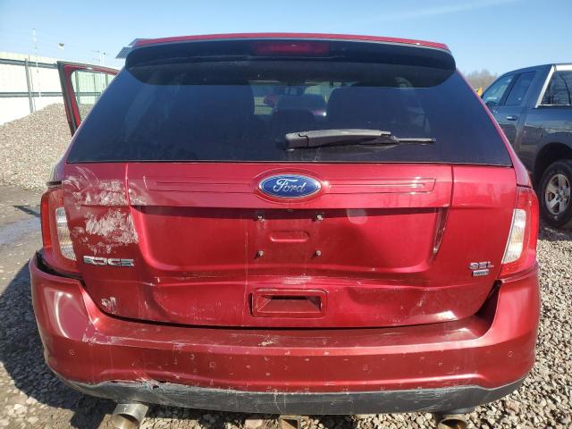 2FMDK4JC8EBB34025 - 2014 FORD EDGE SEL MAROON photo 6