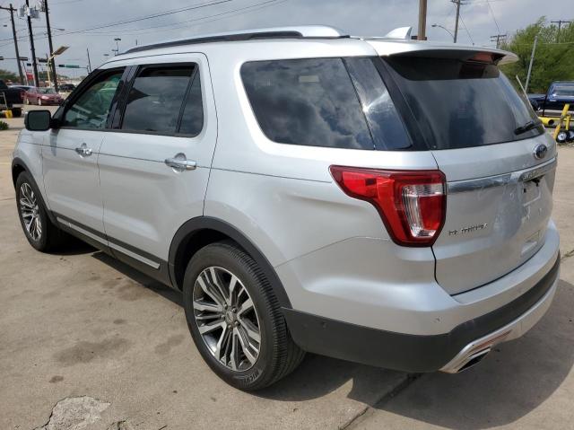 1FM5K8HT2GGB70399 - 2016 FORD EXPLORER PLATINUM GRAY photo 3