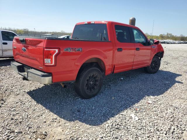 1FTEW1EF1GFC30967 - 2016 FORD F150 SUPERCREW RED photo 3