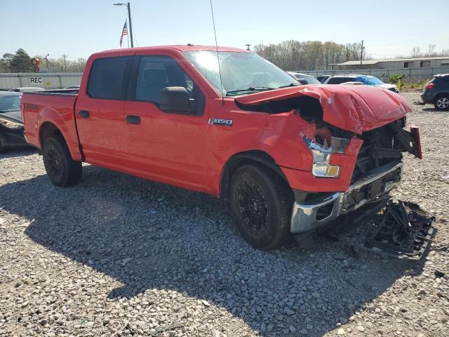 1FTEW1EF1GFC30967 - 2016 FORD F150 SUPERCREW RED photo 4