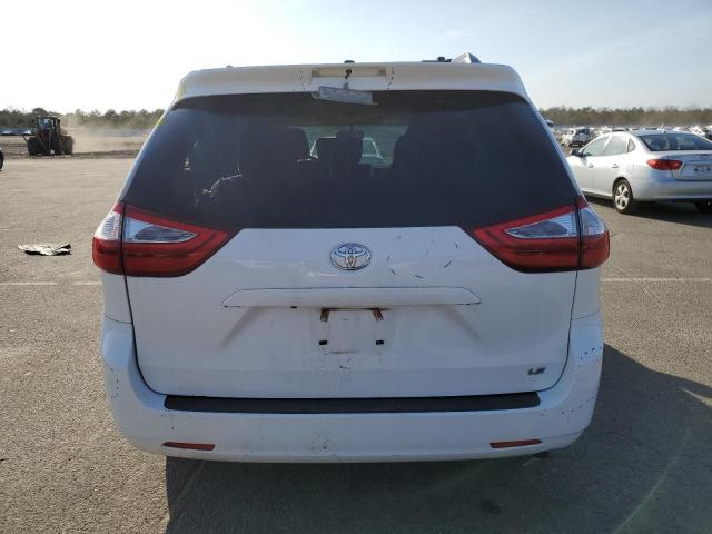 5TDKZ3DC3HS894881 - 2017 TOYOTA SIENNA LE WHITE photo 6