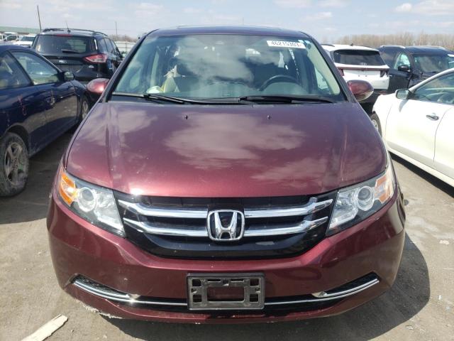 5FNRL5H66GB136939 - 2016 HONDA ODYSSEY EXL MAROON photo 5