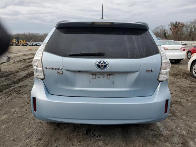 JTDZN3EU8C3156179 - 2012 TOYOTA PRIUS V BLUE photo 6