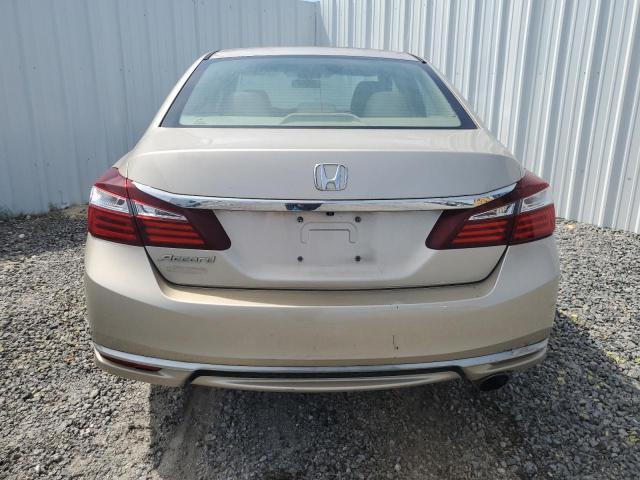 1HGCR2F32GA165554 - 2016 HONDA ACCORD LX GOLD photo 6