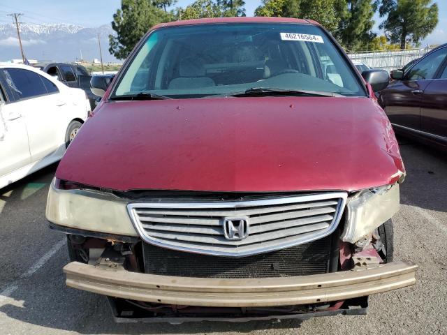 2HKRL18542H506960 - 2002 HONDA ODYSSEY LX RED photo 5