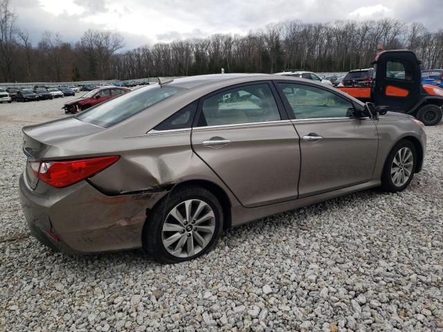 5NPEC4AC7EH914737 - 2014 HYUNDAI SONATA SE BROWN photo 3