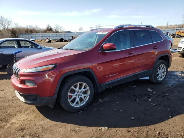 1C4PJLCS4EW249321 - 2014 JEEP CHEROKEE LATITUDE RED photo 1