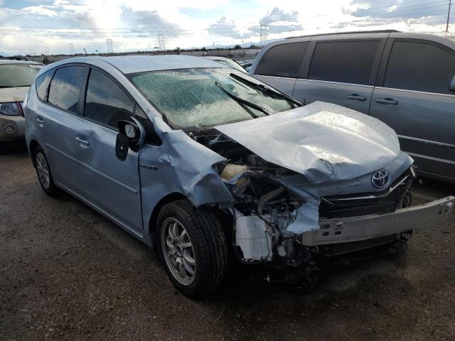 JTDZN3EU0EJ005691 - 2014 TOYOTA PRIUS V BLUE photo 4