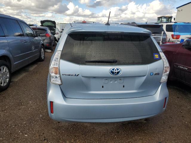 JTDZN3EU0EJ005691 - 2014 TOYOTA PRIUS V BLUE photo 6