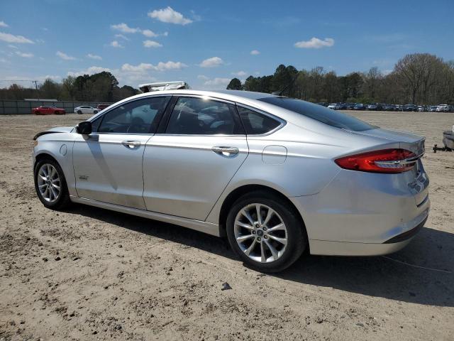 3FA6P0PU2HR197625 - 2017 FORD FUSION SE PHEV SILVER photo 2