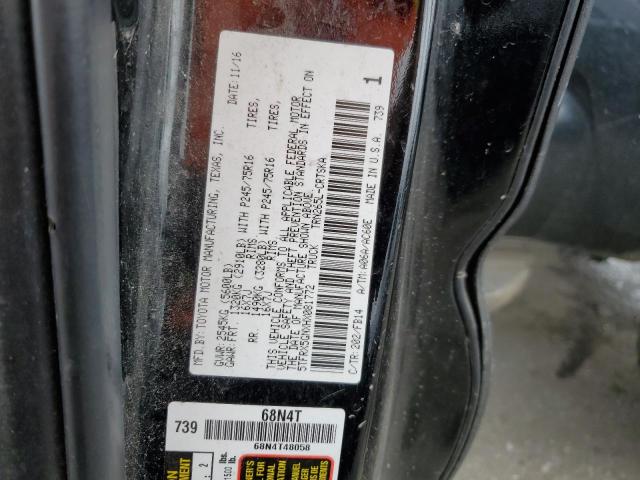 5TFRX5GNXHX081772 - 2017 TOYOTA TACOMA ACCESS CAB Қара фото 12