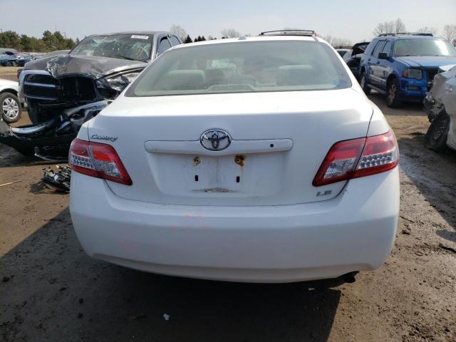 4T4BF3EK2BR206517 - 2011 TOYOTA CAMRY BASE WHITE photo 6