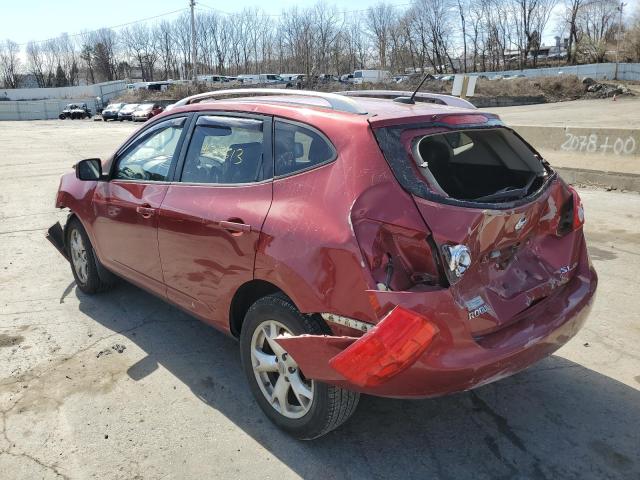 JN8AS58V78W120113 - 2008 NISSAN ROGUE S RED photo 2