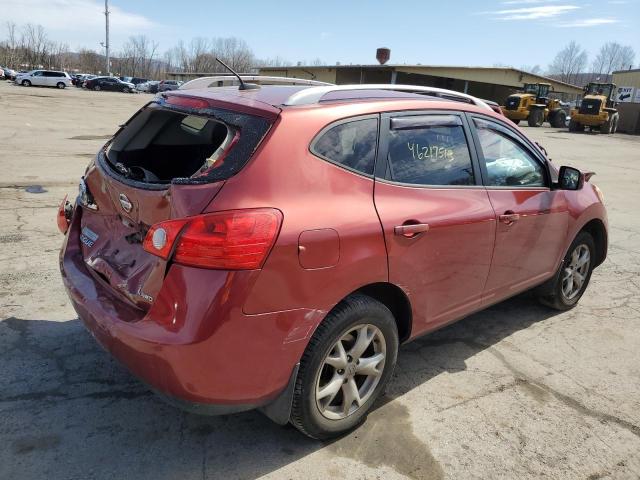 JN8AS58V78W120113 - 2008 NISSAN ROGUE S RED photo 3