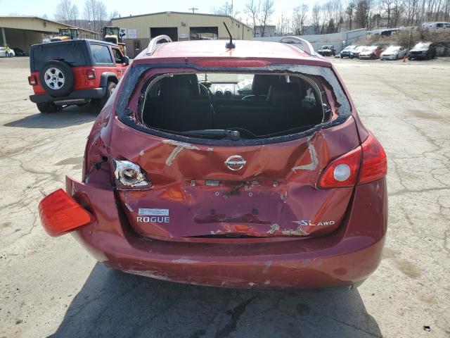 JN8AS58V78W120113 - 2008 NISSAN ROGUE S RED photo 6