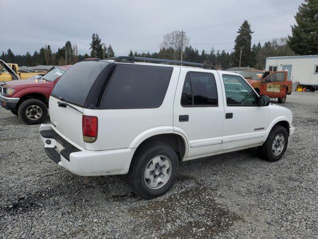 1GNDT13X64K159419 - 2004 CHEVROLET BLAZER WHITE photo 3