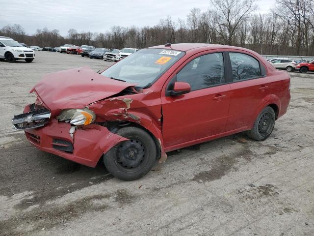 KL1TD56E49B343601 - 2009 CHEVROLET AVEO LS MAROON photo 1