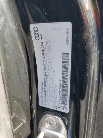 WAUCGAFH3FN003916 - 2015 AUDI S5 PREMIUM PLUS 黑色 照片 12