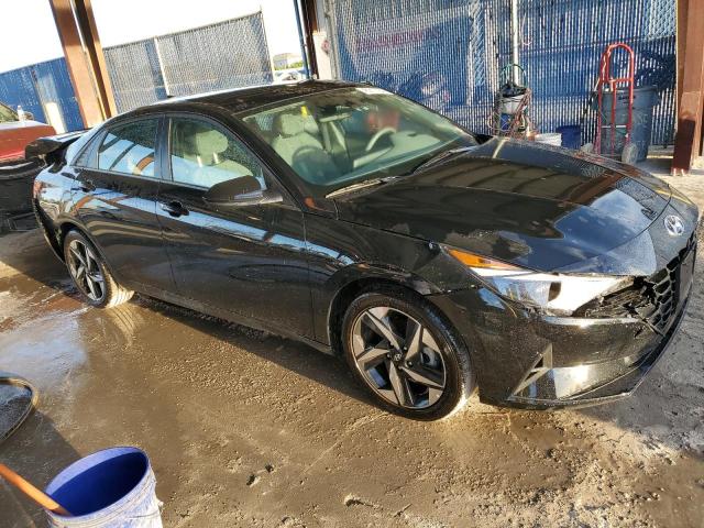 KMHLS4AG0PU517386 - 2023 HYUNDAI ELANTRA SEL BLACK photo 4