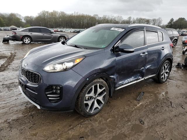 KNDPR3A60H7213851 - 2017 KIA SPORTAGE SX BLUE photo 1