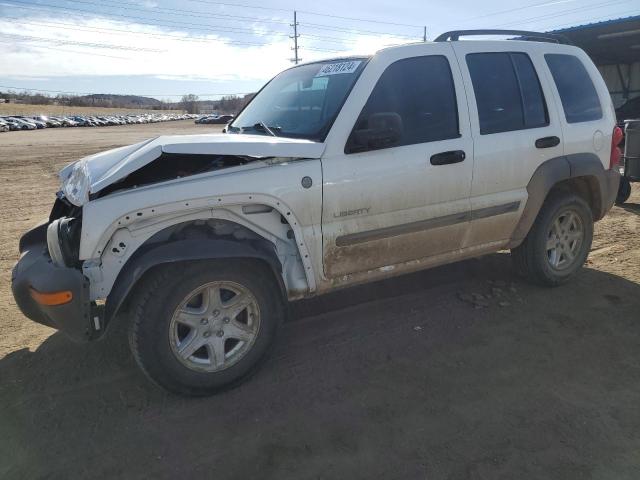 1J4GL48K94W304699 - 2004 JEEP LIBERTY SPORT WHITE photo 1