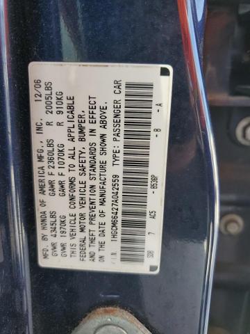 1HGCM66427A042559 - 2007 HONDA ACCORD SE BLUE photo 13