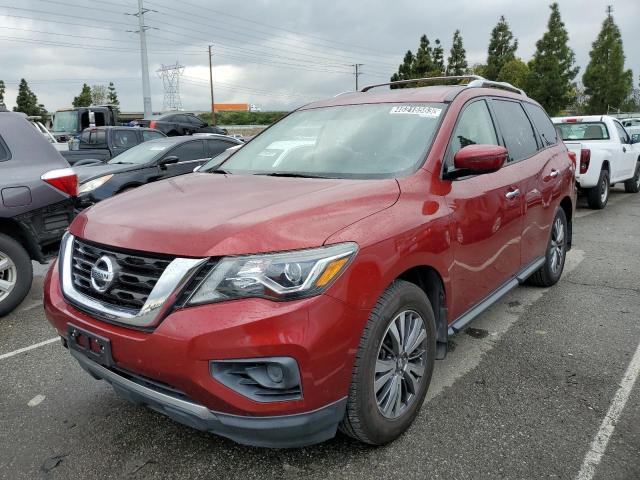5N1DR2MN6JC658233 - 2018 NISSAN PATHFINDER S RED photo 1