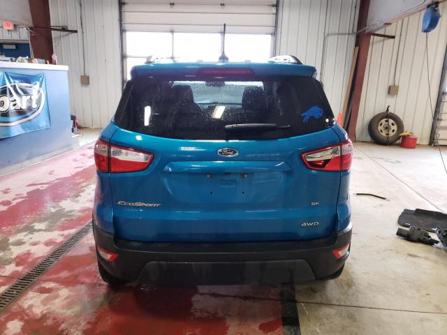 MAJ6S3GL6KC263056 - 2019 FORD ECOSPORT SE BLUE photo 6