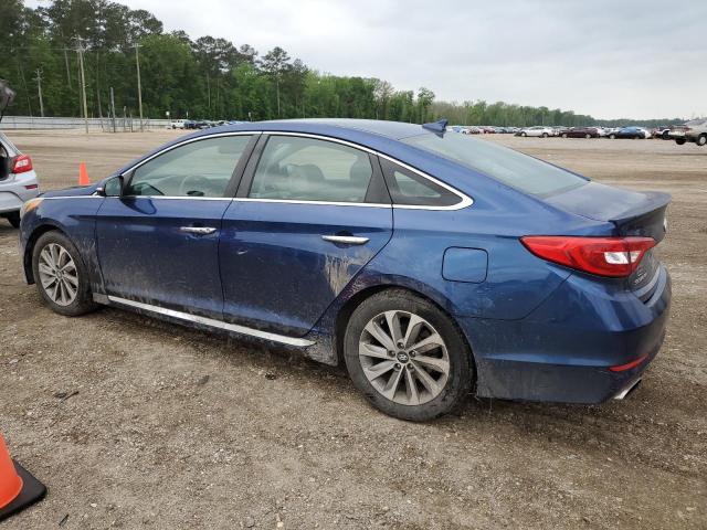 5NPE34AF4FH130818 - 2015 HYUNDAI SONATA SPORT BLUE photo 2