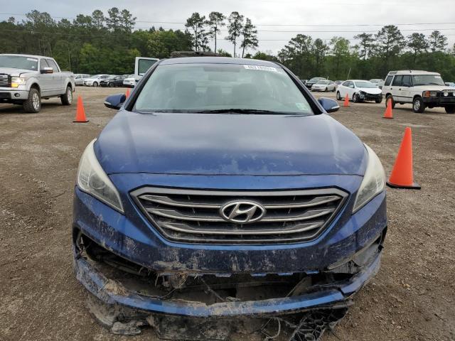 5NPE34AF4FH130818 - 2015 HYUNDAI SONATA SPORT BLUE photo 5