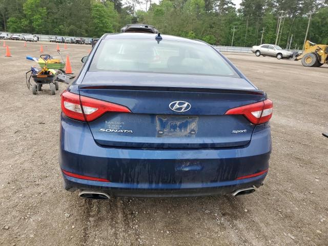 5NPE34AF4FH130818 - 2015 HYUNDAI SONATA SPORT BLUE photo 6