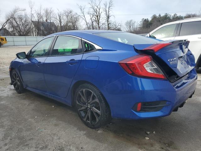 2HGFC2F82KH604644 - 2019 HONDA CIVIC SPORT BLUE photo 2