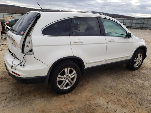 5J6RE4H71AL055620 - 2010 HONDA CR-V EXL WHITE photo 3